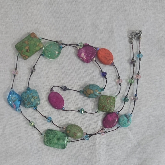 Premier Designs Multicolor Beaded Necklace - Picture 3 of 3